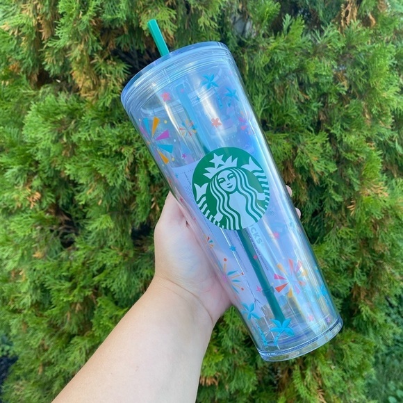 Starbucks Disneyland Park Venti Cup Resort Tumbler Clear 24oz NEW *DAMAGED* - Picture 5 of 9